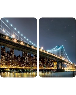 Защитни стъклени дъски Wenko - Brooklyn Bridge, 2 броя, универсални