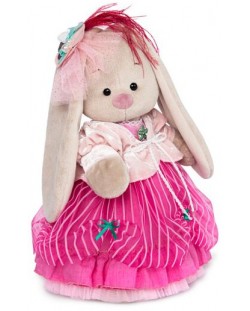 Плюшена играчка Budi Basa - Зайка Ми, с розова рокля, 25 cm