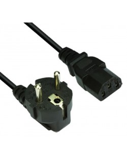 Захранващ кабел Makki - CBL-CE021, Schuko/PC Power, 1.5m, черен