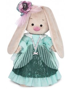 Плюшена играчка Budi Basa - Зайка Ми, с рокля в зелено, 25 cm