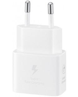 Зарядно устройство Samsung - T2510N, USB-C, 25W, бяло