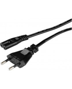 Захранващ кабел Hama - 44225, Euro-plug, 2pin, 1.5m, черен