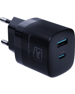 Зарядно устройство 3mk - Hyper GaN Charger, 33W, черно