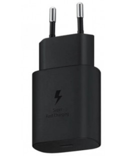 Зарядно устройство Samsung - TA800NBEGEU, USB-C, 25W, черно