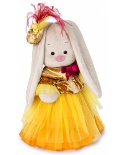 Плюшена играчка Budi Basa - Зайка Ми, в златна рокля, 25 cm