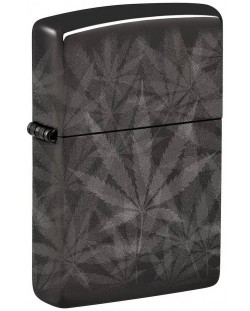 Запалка Zippo - Cannabis Design High Polish Black