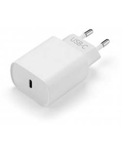 Зарядно устройство Techaway - 8220, USB-C, 20W, бяло