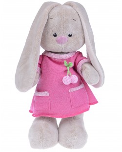 Плюшена играчка Budi Basa - Зайка Ми, с рокля с черешка, 32 cm