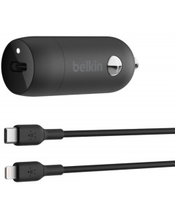 Зарядно за кола Belkin - Boost Charge, USB-C, 30W, черно