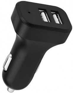 Зарядно за кола Wesdar - U12 BLACK, USB-A, 12W, черно
