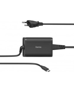 Зарядно за лаптоп Hama - 200006, 65W, черно