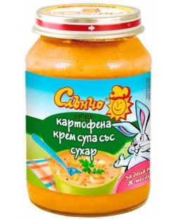 Зеленчуково пюре Слънчо - Картофена крем супа със сухар, 190 g