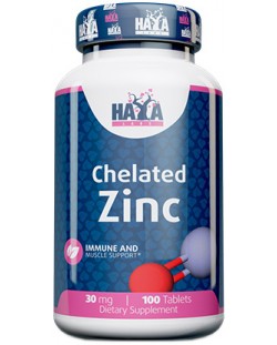 Zinc Bisglycinate, 30 mg, 100 таблетки, Haya Labs