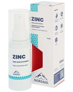 Zinc Спрей за уста, мента, 30 ml, Nordaid	