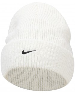 Зимна шапка Nike - Peak Tall Cuff Swoosh, бяла