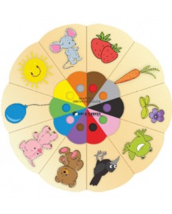 Златно ключе: Магически кръг на цветовете - автодидактична игра за всички възрастови групи. Учебна програма 2023/2024 г. (Бит и техника)