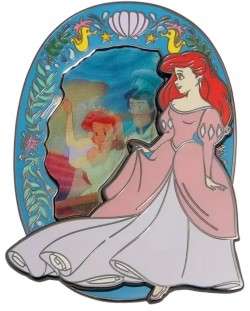 Значка Loungefly Disney: The Little Mermaid - Lenticular Princess