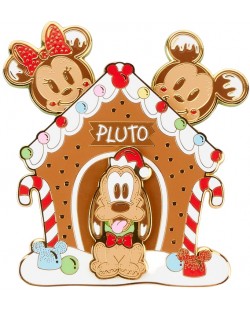 Значка Loungefly Disney: Mickey and Friends - Gingerbread Pluto House