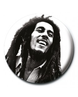 Значка Pyramid Music: Bob Marley - B&W