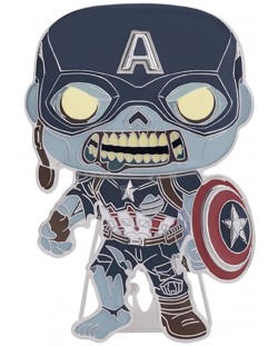 Значка Funko POP! Marvel: What If…? - Zombie Captain America (Glows in the Dark) #21