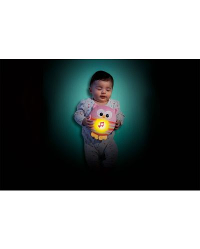 Плюшена играчка Fisher Price - Сова, музикална, със светещо коремче - 2