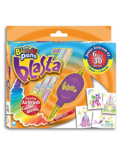 Флумастери Blasta Blendy Pens - Junior, с въздушна четка