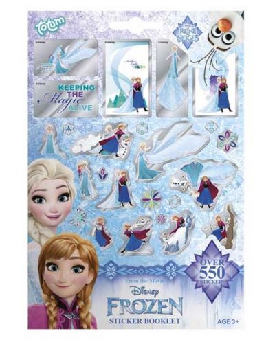 Книжка със стикери Frozen - 300 бр - 1