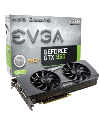 Видеокарта EVGA - GeForce GTX 950 SC+ Gaming, 2GB, GDDR5