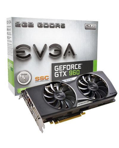 Видеокарта EVGA - GeForce GTX 960 SSC Gaming, 4GB, GDDR5
