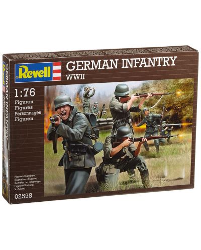 Фигури Revell - German Infantry WWII (02598) - 1