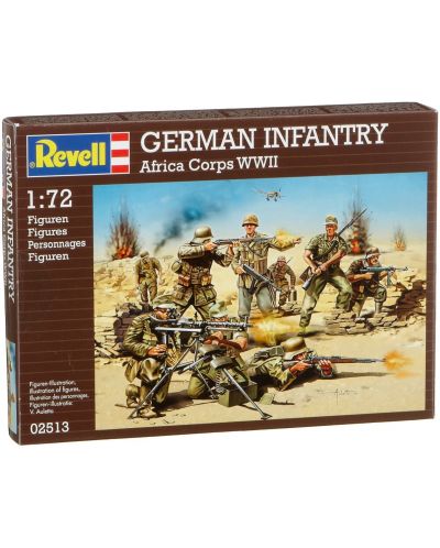 Фигури Revell - German Infantry, Africa Corps WWII (02513) - 1