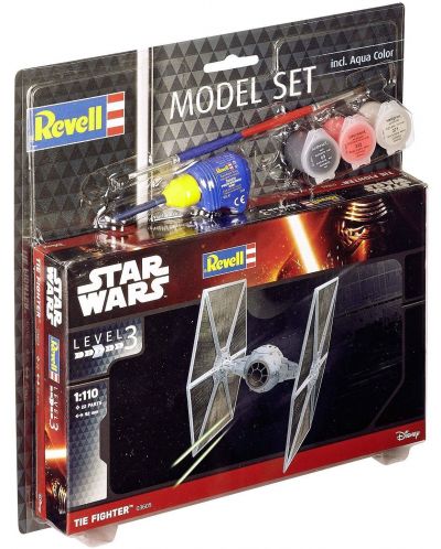 Сглобяем модел Revell Star Wars - Космически изтребител на Дарт Вейдър, Tie Fighter (63605) - 1