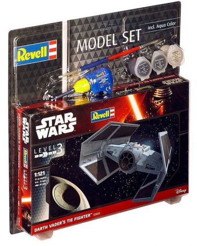 Сглобяем модел Revell Star Wars - Космически изтребител на Дарт Вейдър, Tie Fighter (63602)