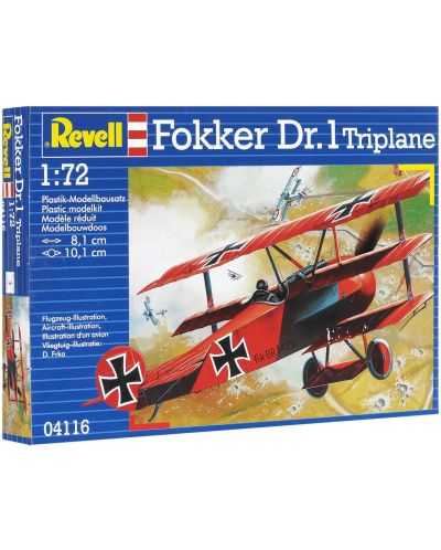 Сглобяем модел на военен самолет Revell - Fokker Dr. 1 Triplane (04116) - 7