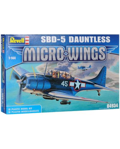 Сглобяем модел на военен самолет Revell Micro Wings - SBD-5 Dauntless (04934) - 1