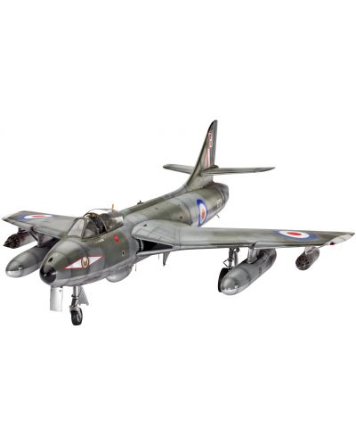 Сглобяем модел на военен самолет Revell - Hawker Hunter FGA.9/Mk.58 (04703) - 1