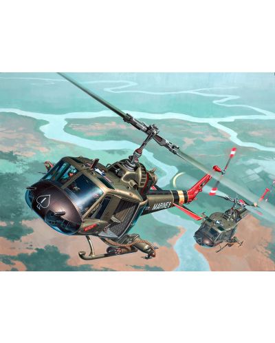 Сглобяем модел на военен хеликоптер Revell - Bell UH-1 "Huey Hog" (04476) - 2