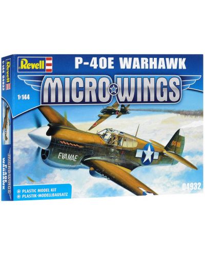 Сглобяем модел на военен самолет Revell Micro Wings - P-40E Warhawk (04932) - 1