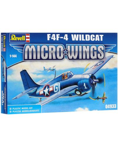 Сглобяем модел на военен самолет Revell Micro Wings - F4F-4 Wildcat (04933) - 1