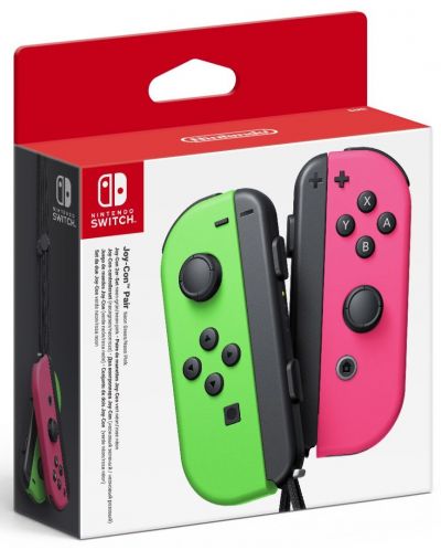 Nintendo Switch Joy-Con (комплект контролери) - зелено/розово - 1