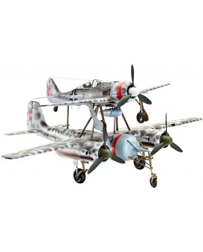 Сглобяем модел на военен самолет Revell - MISTEL V Ta154 & Fw190 (04824) - 1