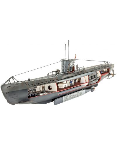 Сглобяем модел на поводница Revell - German Submarine U-47 with Interior (05060) - 1