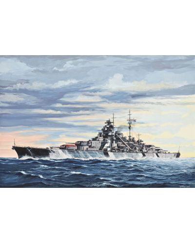 Сглобяем модел на военен кораб Revell - Battleship BISMARCK (05098) - 2