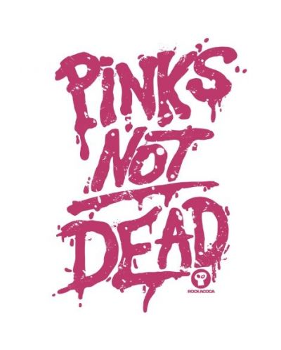 Тениска RockaCoca Pink's not dead, бяла, размер L - 2