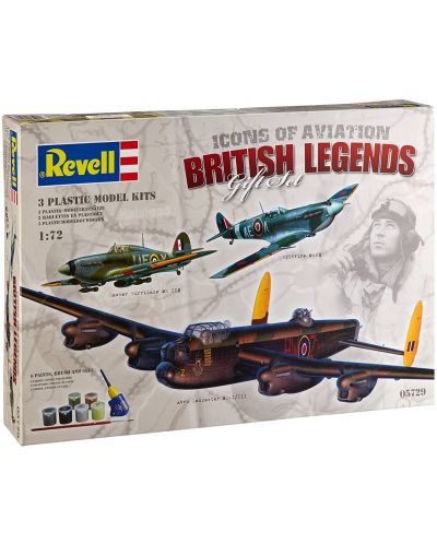 Сглобяем модел на военни самолети Revell - Gift Set BRITISH LEGENDS (05729)
