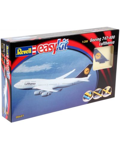 Сглобяем модел на самолет Revell Easykit - Boeing 747-400 Lufthansa (06641) - 4