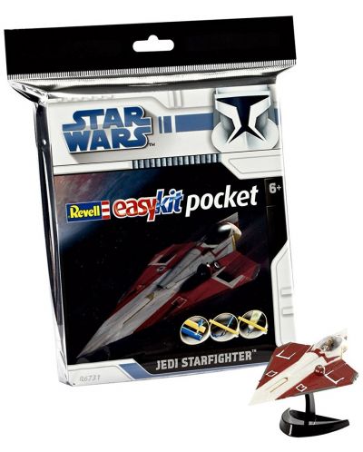 Сглобяем модел на космически кораб Revell Easykit Pocket STAR WARS - Jedi Starfighter (06731) - 3