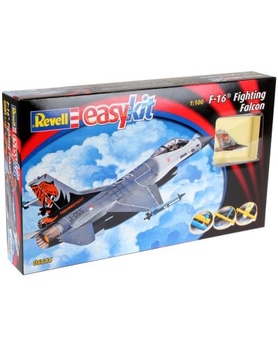 Сглобяем модел на изтребител Revell Easykit - F-16 Fighting Falcon (06644) - 4