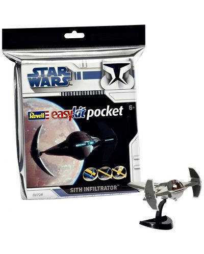 Сглобяем модел на космически кораб Revell Easykit Pocket STAR WARS - Sith Infiltrator (06728) - 3