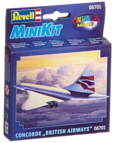 Сглобяем модел на самолет Revell Easykit Pocket - Concorde British Airways (06701)